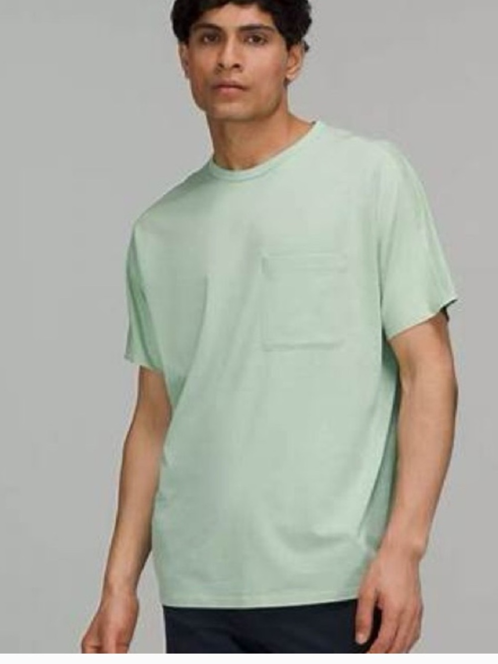 Lululemon mint green pocket front cotton t shirt XXL